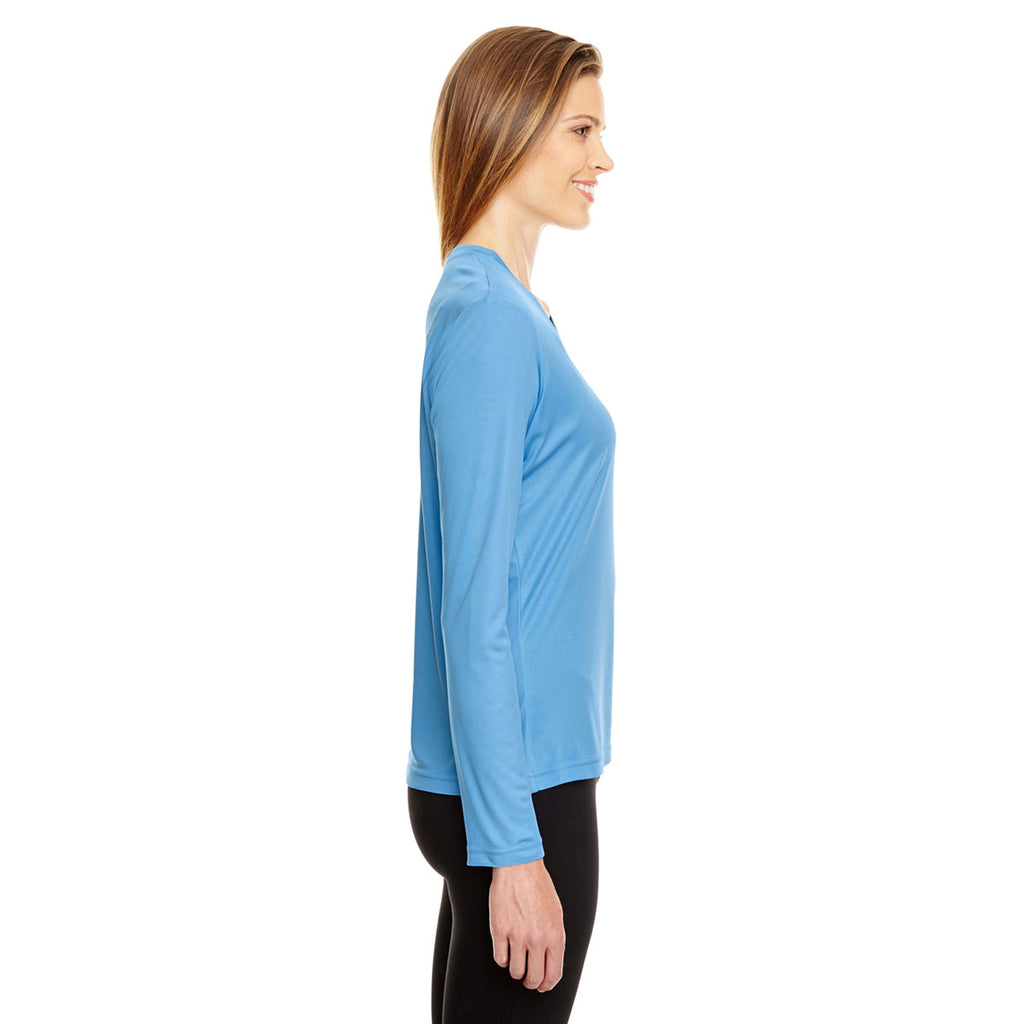 Team 365 Women's Sport Light Blue Zone Performance Long-Sleeve T-Shirt