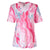 Team 365 Women's Sport Pink Swirl Short-Sleeve V-Neck Tournament Sublimated Pink Swirl Jersey