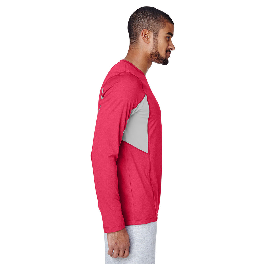 Team 365 Men's Sport Red Heather Excel Performance Warm-up