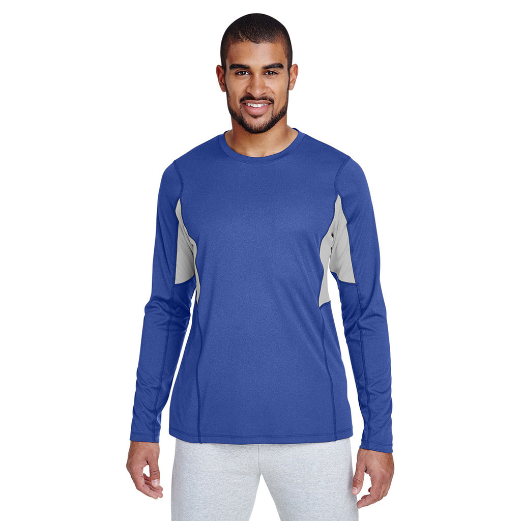 Team 365 Men's Sport Royal Heather Excel Performance Warm-up