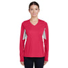 Team 365 Women's Sport Red Heather Excel Performance Warm-up