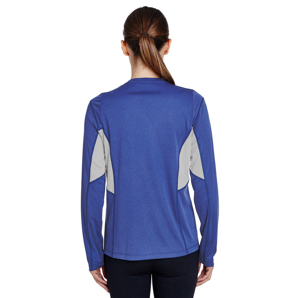 Team 365 Women's Sport Royal Heather Excel Performance Warm-up