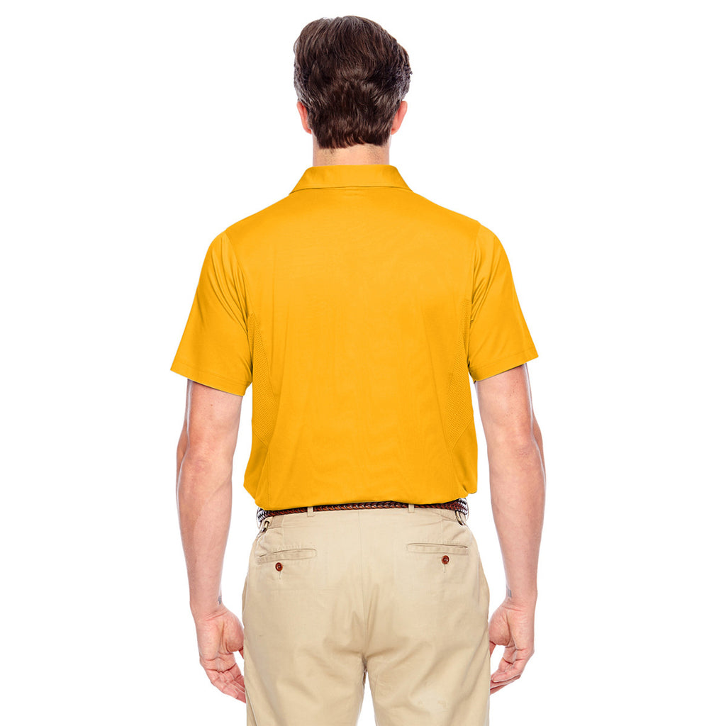 Team 365 Men's Sport Athletic Gold Charger Performance Polo