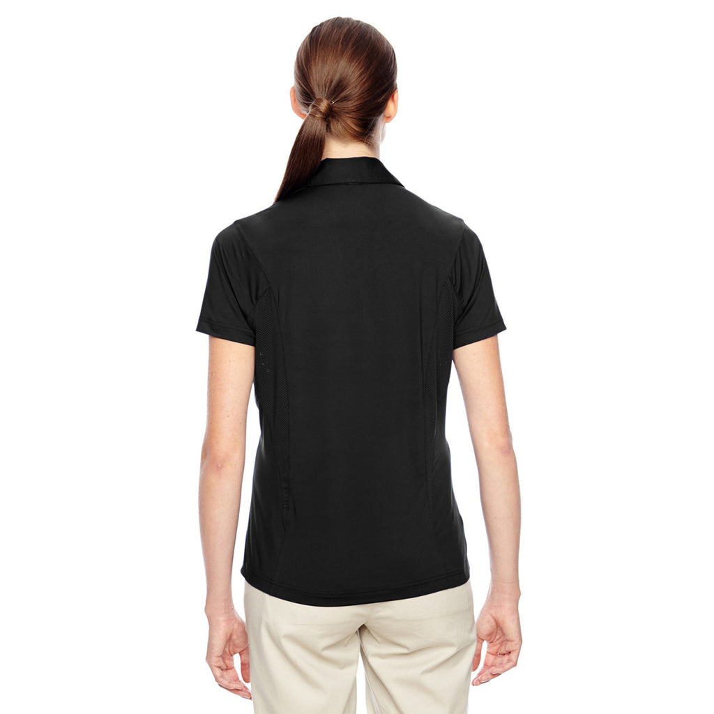 Team 365 Women's Black Charger Performance Polo