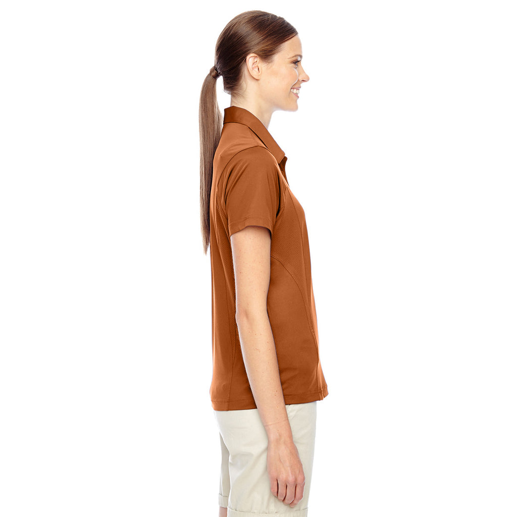 Team 365 Women's Sport Burnt Orange Charger Performance Polo