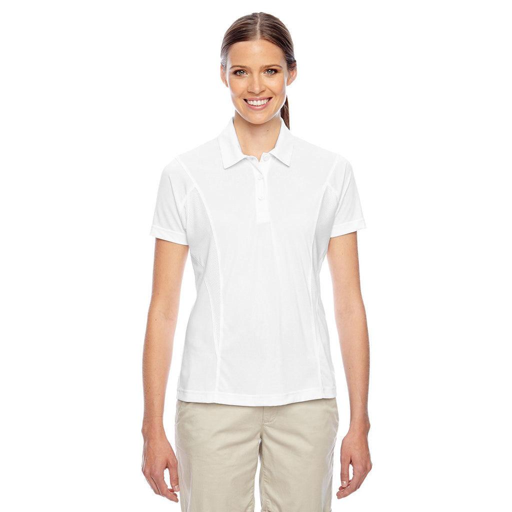 Team 365 Women's White Charger Performance Polo