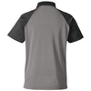 Team 365 Men's Sport Graphite/Black Command Snag-Protection Colorblock Polo