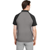 Team 365 Men's Sport Graphite/Black Command Snag-Protection Colorblock Polo