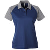 Team 365 Women's Sport Dark Navy/Sport Graphite Command Snag-Protection Colorblock Polo