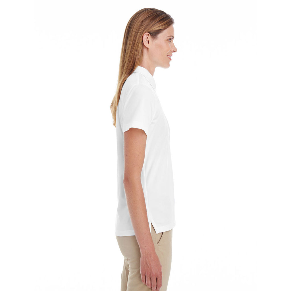 Team 365 Women's White Command Snag-Protection Polo