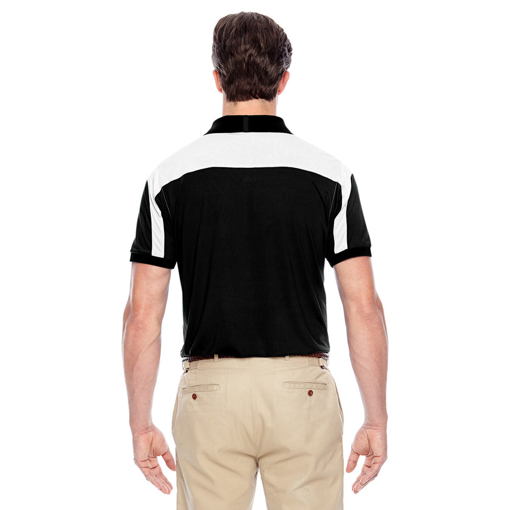 Team 365 Men's Black Victor Performance Polo