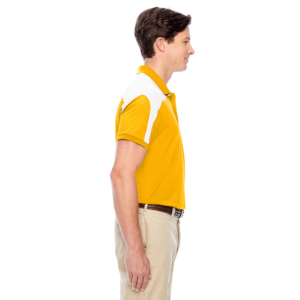 Team 365 Men's Sport Athletic Gold Victor Performance Polo