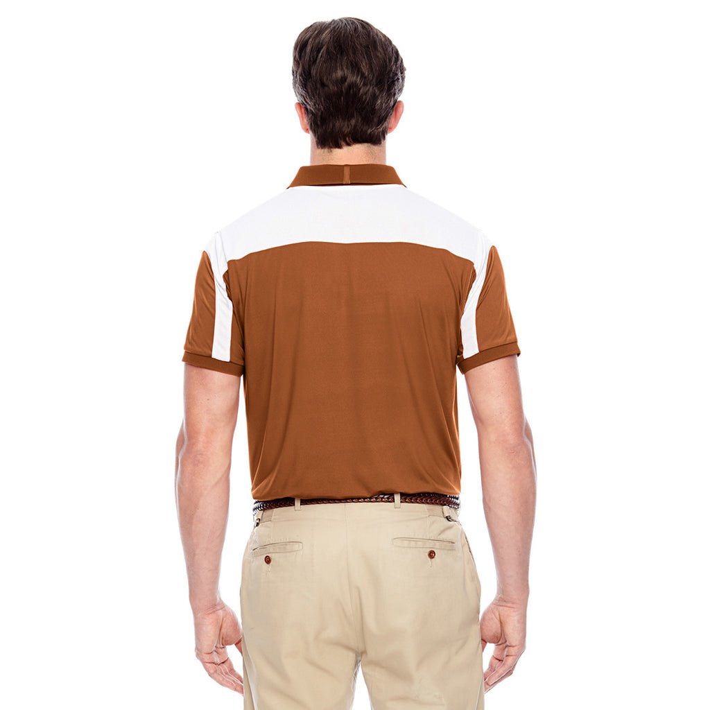 Team 365 Men's Sport Burnt Orange Victor Performance Polo