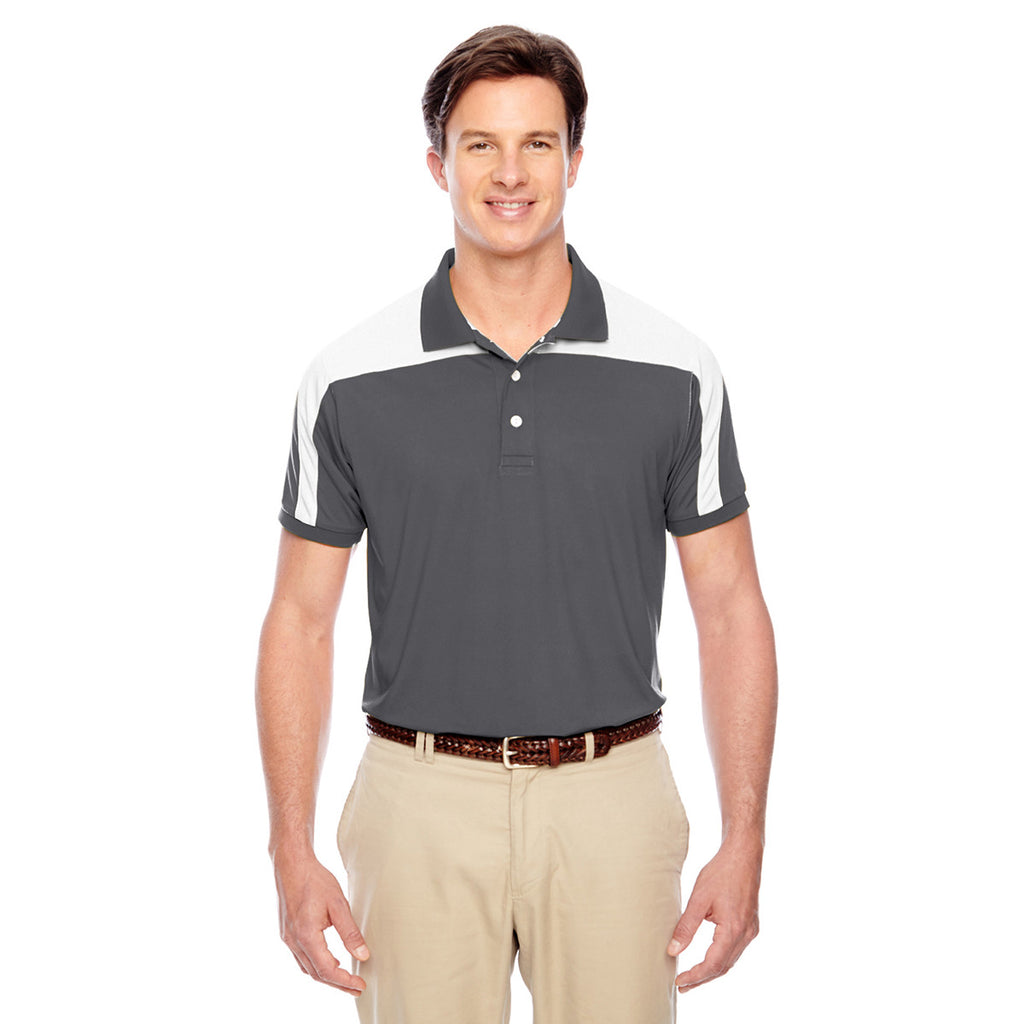 Team 365 Men's Sport Graphite Victor Performance Polo