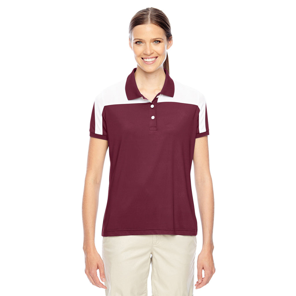 Team 365 Women's Sport Maroon Victor Performance Polo