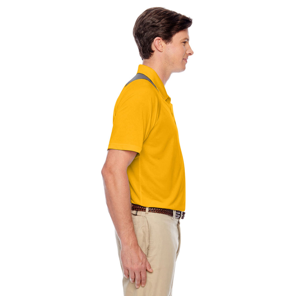 Team 365 Men's Sport Athletic Gold Innovator Performance Polo