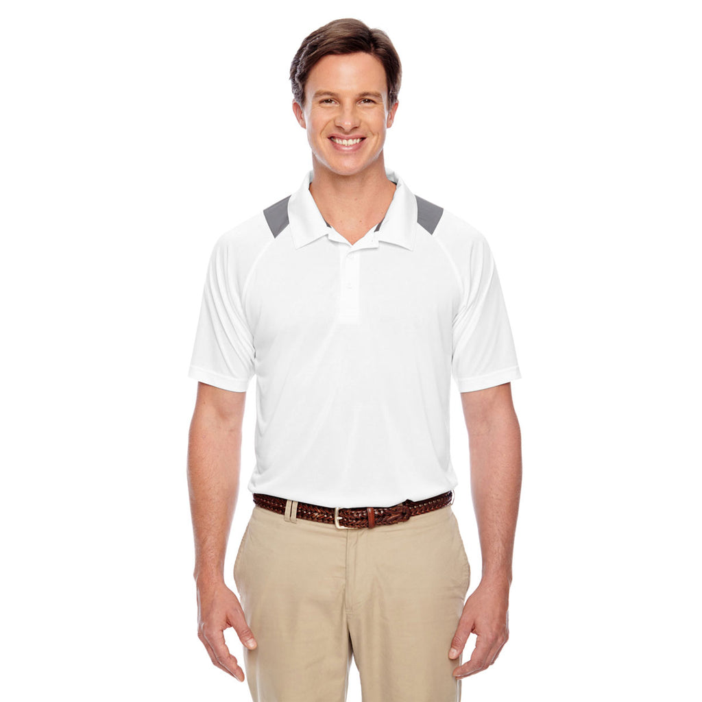 Team 365 Men's White Innovator Performance Polo