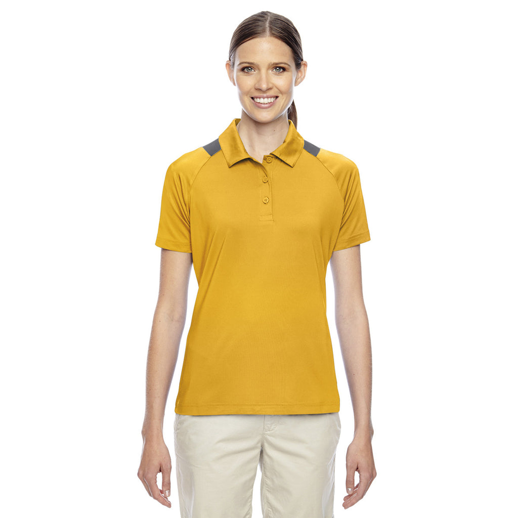 Team 365 Women's Sport Athletic Gold Innovator Performance Polo