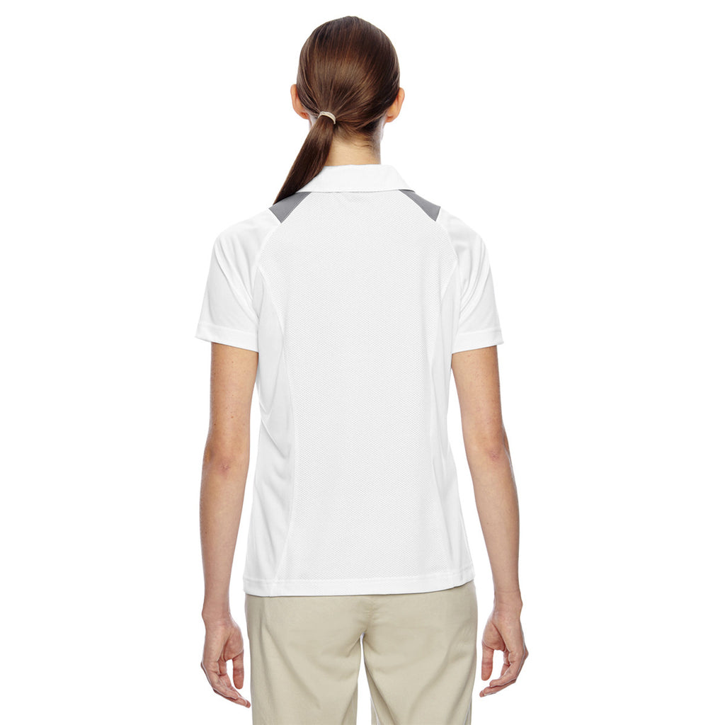 Team 365 Women's White Innovator Performance Polo