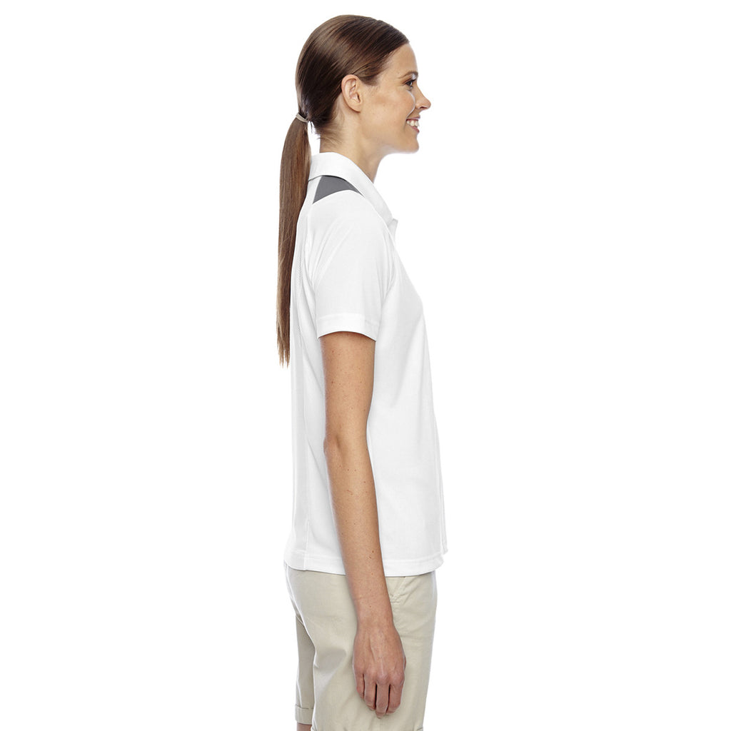 Team 365 Women's White Innovator Performance Polo