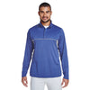 Team 365 Men's Sport Royal Heather Excel Melange Interlock Performance Quarter-zip Top