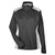 Team 365 Women's Dark Grey Heather Excel Melange Interlock Performance Warm-up