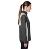 Team 365 Women's Dark Grey Heather Excel Melange Interlock Performance Warm-up