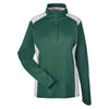 Team 365 Women's Sport Forest Heather Excel Melange Interlock Performance Warm-up