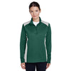 Team 365 Women's Sport Forest Heather Excel Melange Interlock Performance Warm-up