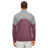 Team 365 Men's Sport Dark Maroon/Sport Graphite Command Colorblock Snag-Protection Quarter-Zip