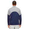 Team 365 Men's Sport Dark Navy/Sport Graphite Command Colorblock Snag-Protection Quarter-Zip