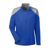 Team 365 Men's Sport Royal/Sport Graphite Command Colorblock Snag-Protection Quarter-Zip