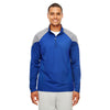 Team 365 Men's Sport Royal/Sport Graphite Command Colorblock Snag-Protection Quarter-Zip