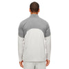 Team 365 Men's Sport Silver/Sport Graphite Command Colorblock Snag-Protection Quarter-Zip