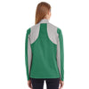 Team 365 Women's Sport Dark Green/Sport Graphite Command Colorblock Snag-Protection Quarter-Zip