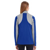 Team 365 Women's Sport Royal/Sport Graphite Command Colorblock Snag-Protection Quarter-Zip