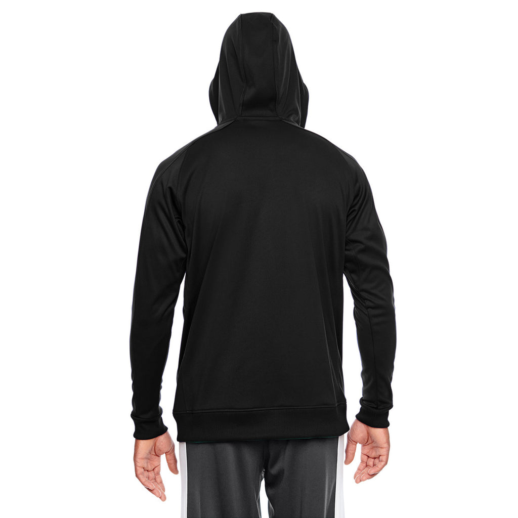 Team 365 Men's Black/White Elite Performance Hoodie