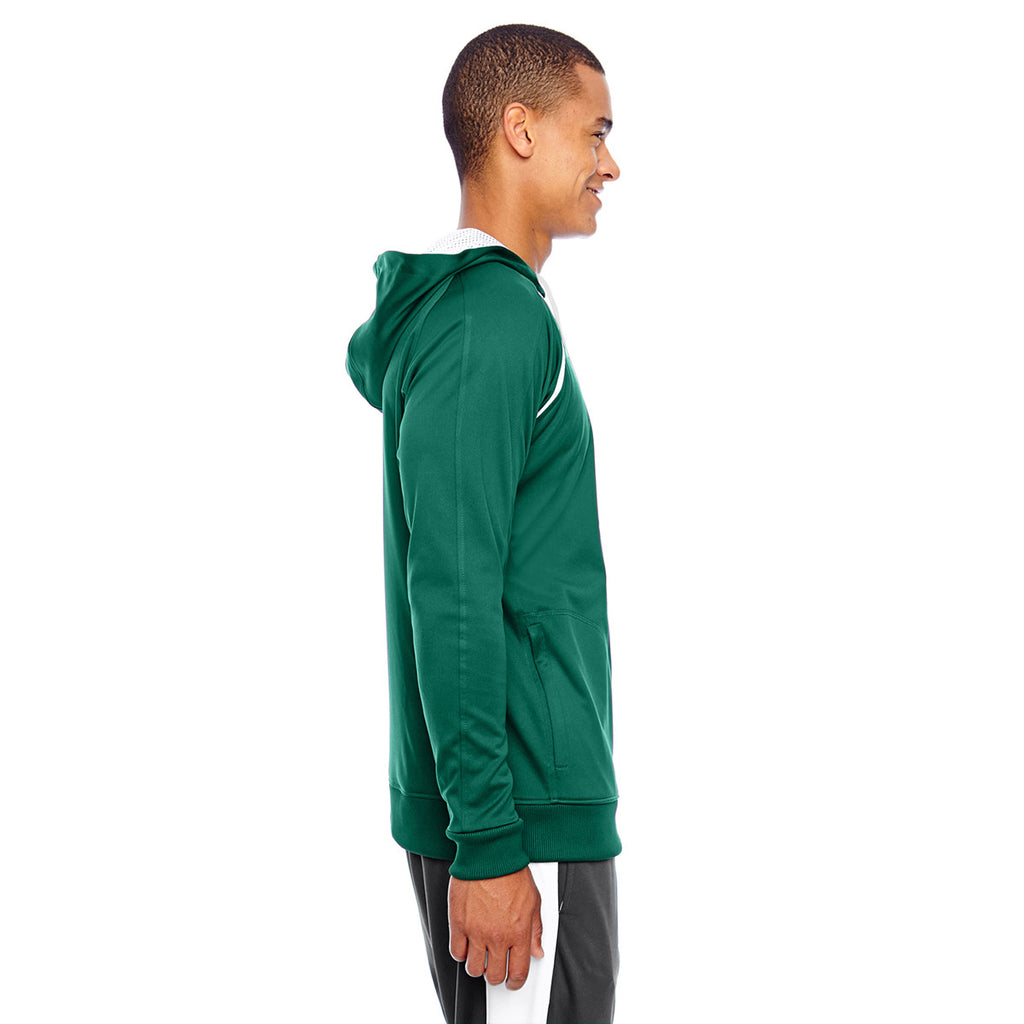 Team 365 Men's Sport Forest/White Elite Performance Hoodie