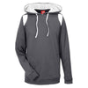 Team 365 Men's Sport Graphite/White Elite Performance Hoodie