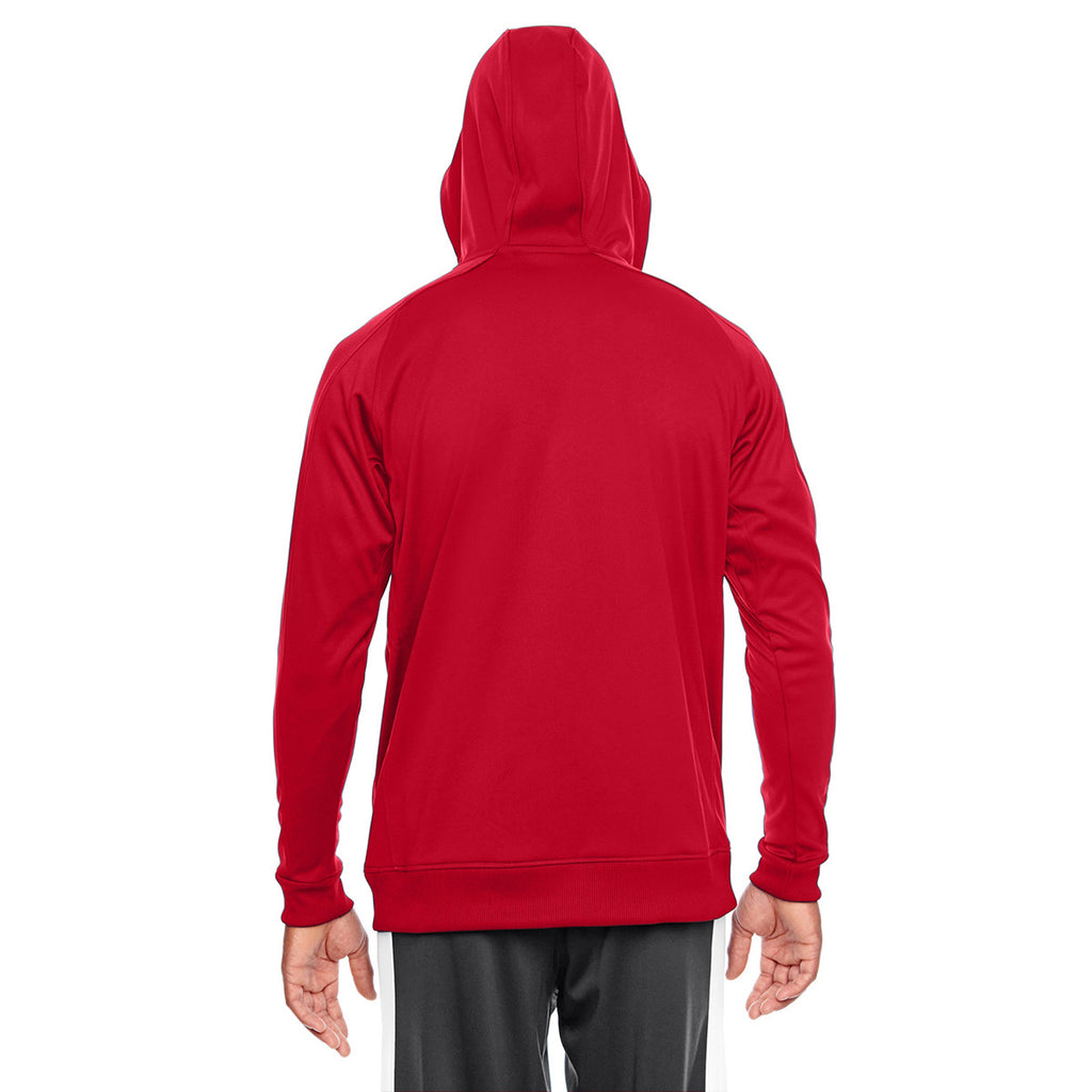 Team 365 Men's Sport Red/White Elite Performance Hoodie