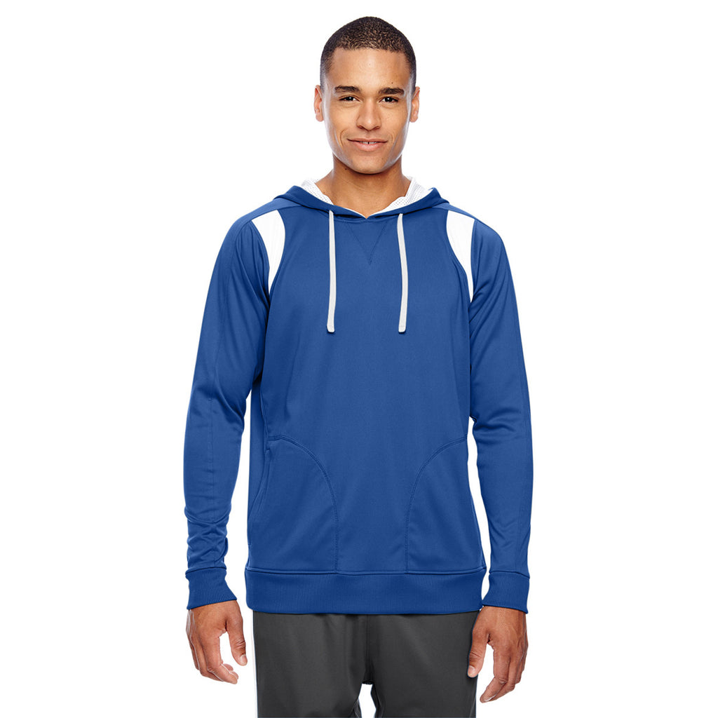 Team 365 Men's Sport Royal/White Elite Performance Hoodie