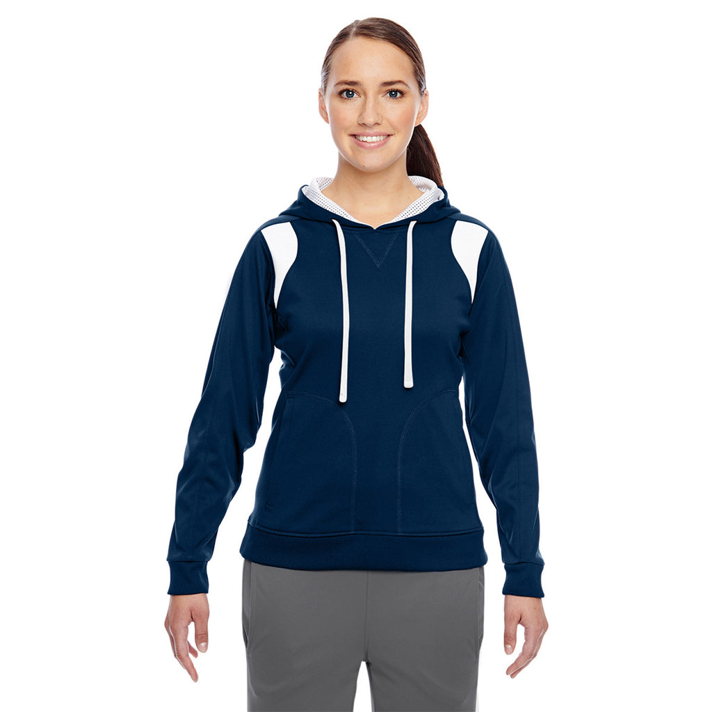 Team 365 Women's Sport Dark Navy/White Elite Performance Hoodie