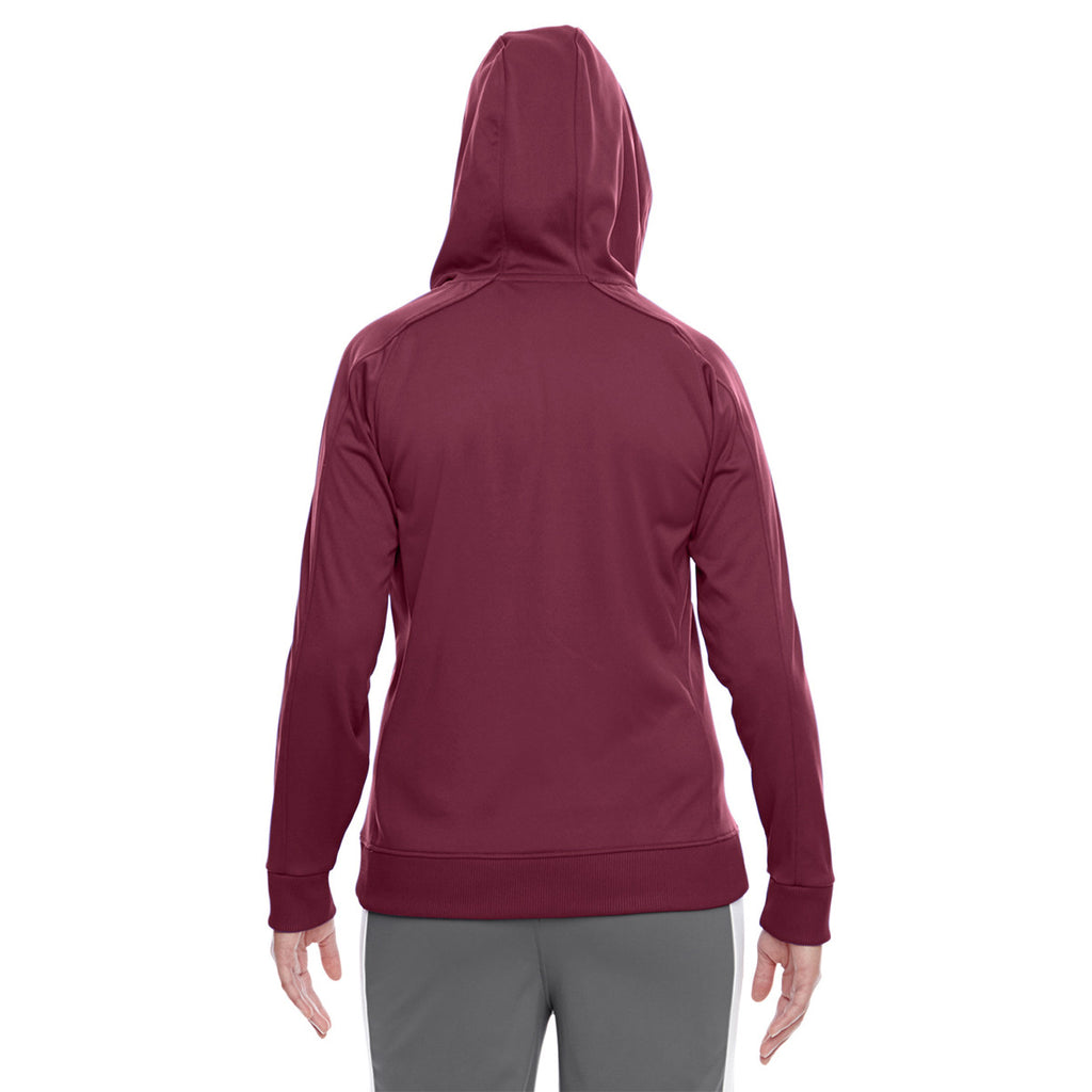 Team 365 Women's Sport Maroon/White Elite Performance Hoodie