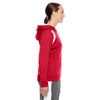 Team 365 Women's Sport Red/White Elite Performance Hoodie