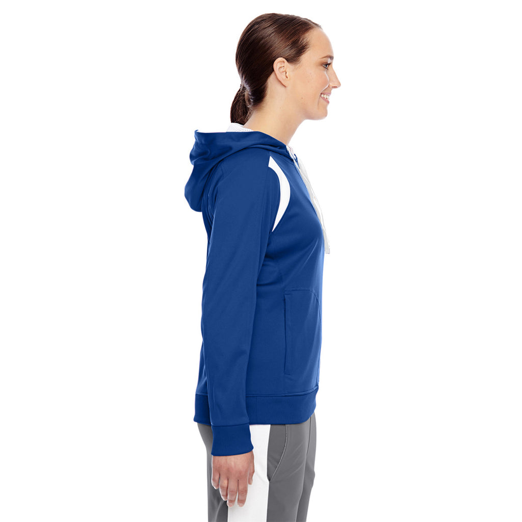 Team 365 Women's Sport Royal/White Elite Performance Hoodie