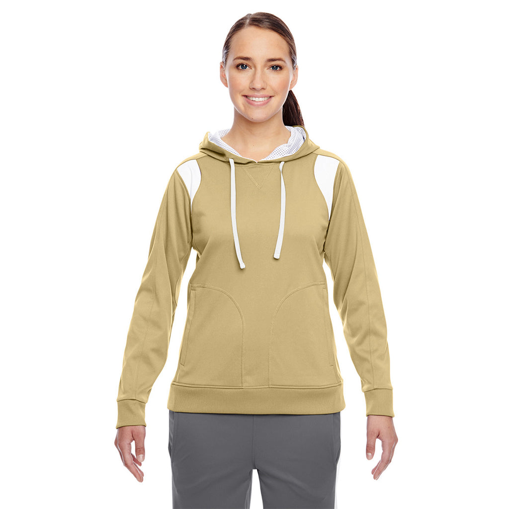 Team 365 Women's Sport Vegas Gold/White Elite Performance Hoodie