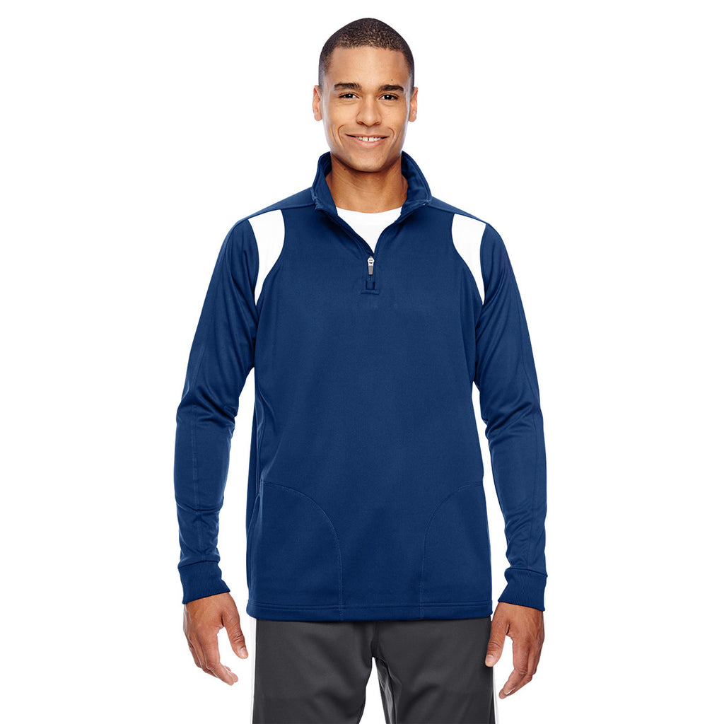 Team 365 Men's Sport Dark Navy/White Elite Performance Quarter-Zip