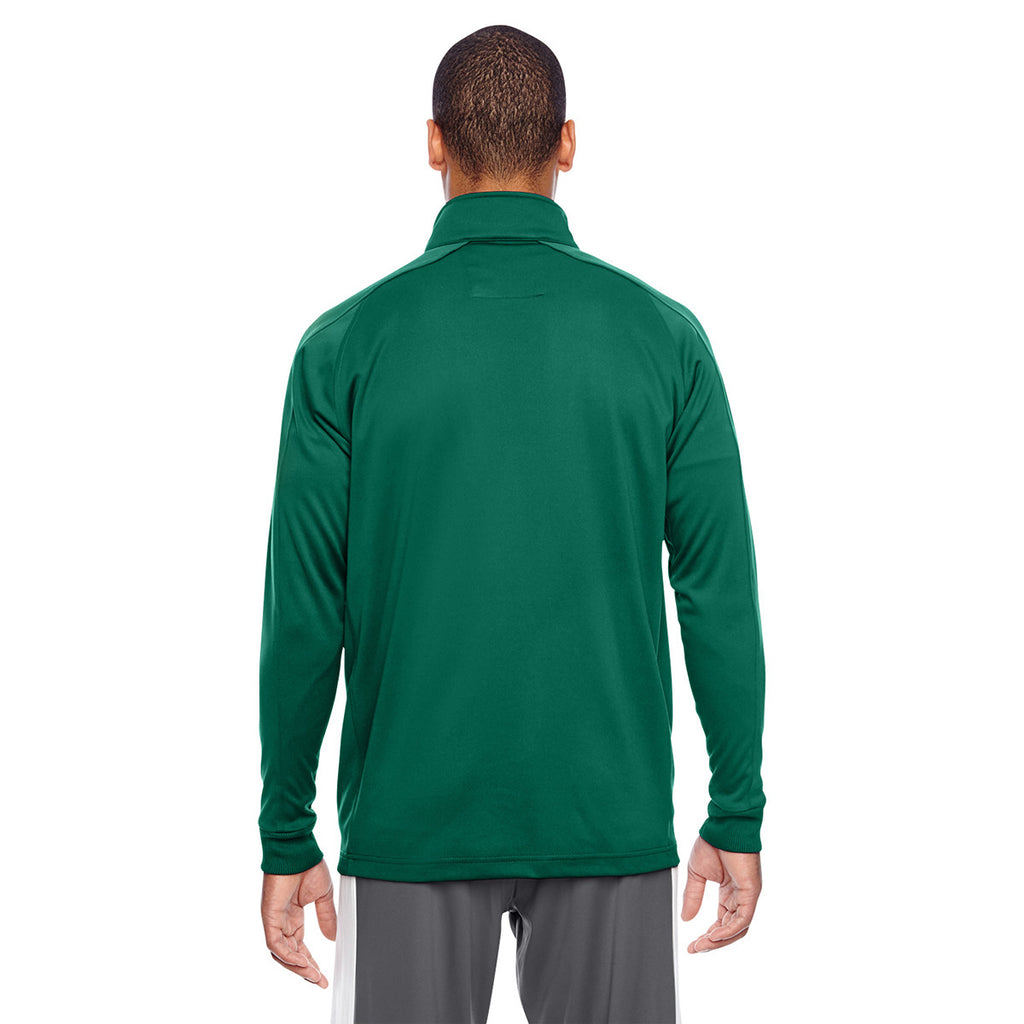 Team 365 Men's Sport Forest/White Elite Performance Quarter-Zip