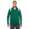 Team 365 Men's Sport Forest/White Elite Performance Quarter-Zip