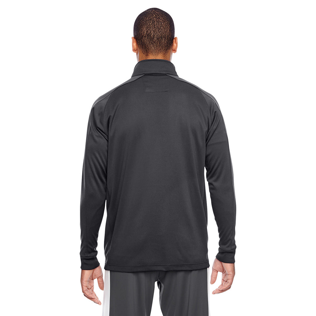 Team 365 Men's Sport Graphite/White Elite Performance Quarter-Zip